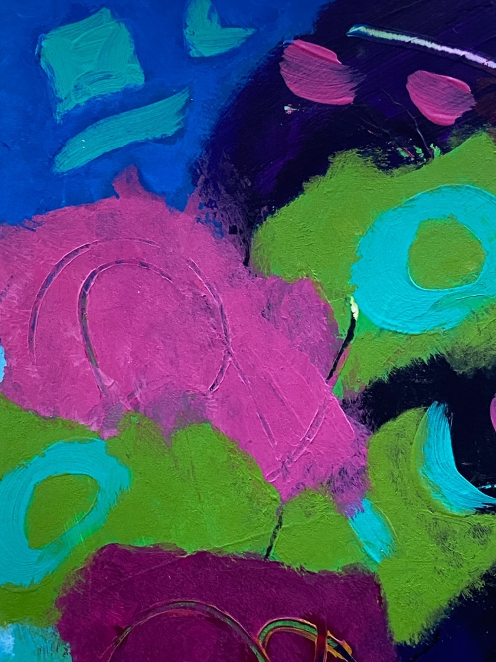 Original Abstract Colorful Expression Wall Art Multi-Color - Picture 5 of 8